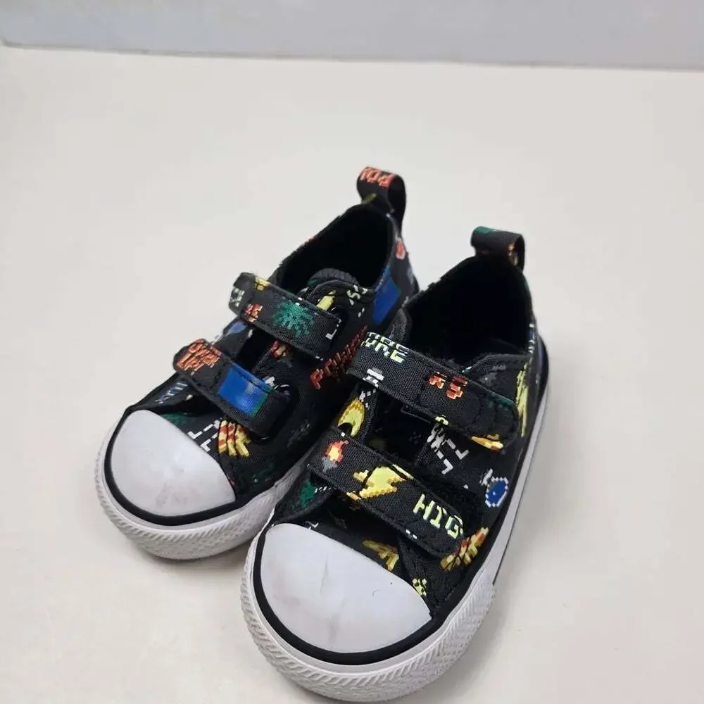 Converse Kids Easy-On Gamer 8 Bit Video Game Low Top Shoes Size 4C